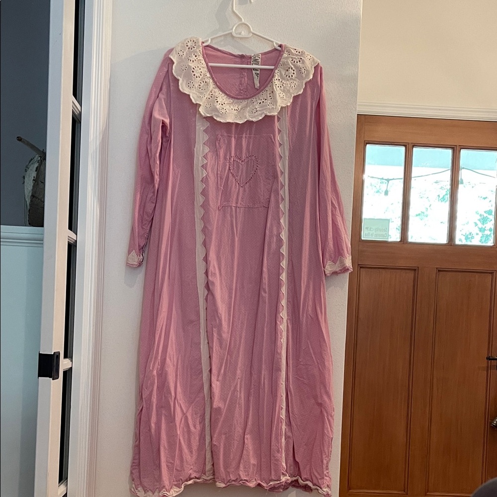 Magnolia Pearl Pink and Cream Eyelet Dress